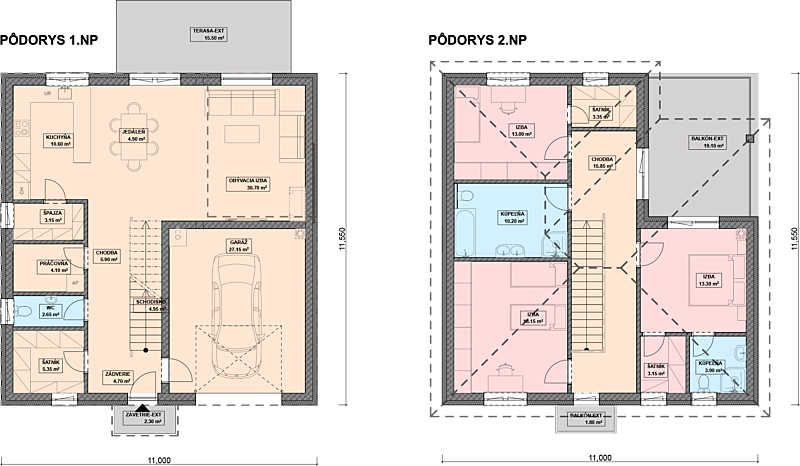Projekt domu ERIKA 1