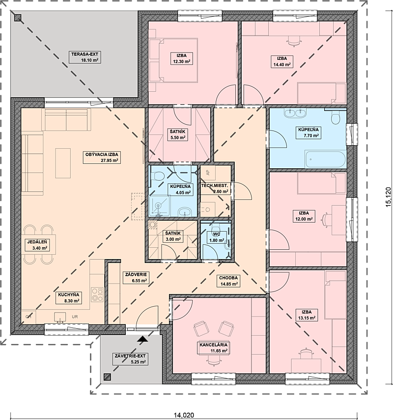 Projekt domu TIFFANY 4