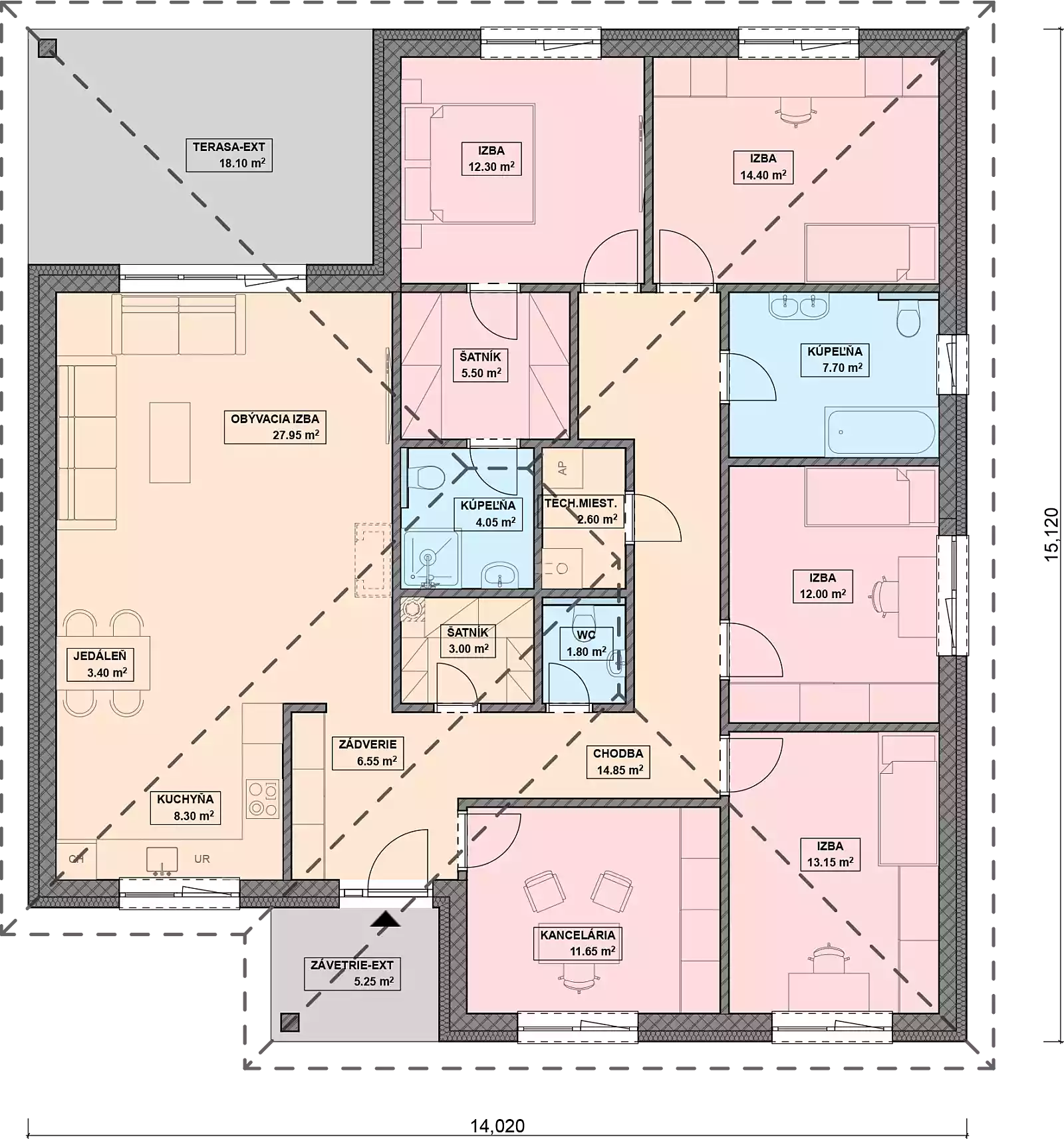 Projekt domu TIFFANY 4